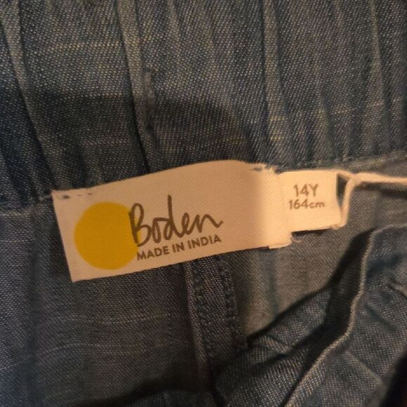 Mini Boden Classic Blue Denim Trousers - Picture 2 of 2